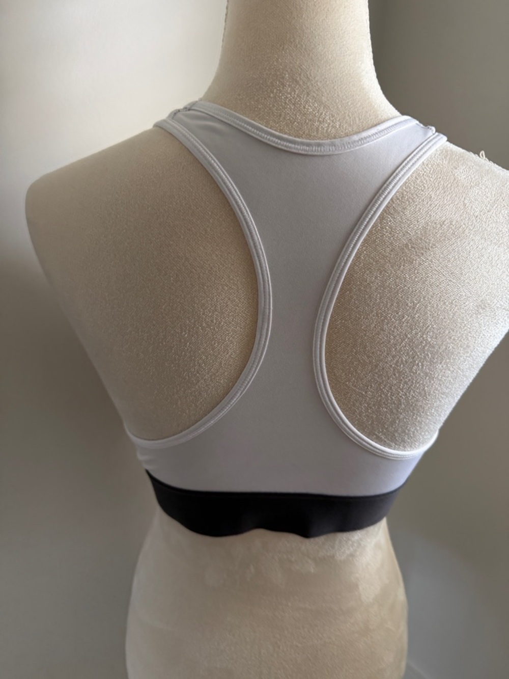 Victoria Sport White and Black Sports Bra - Picture 3 of 6